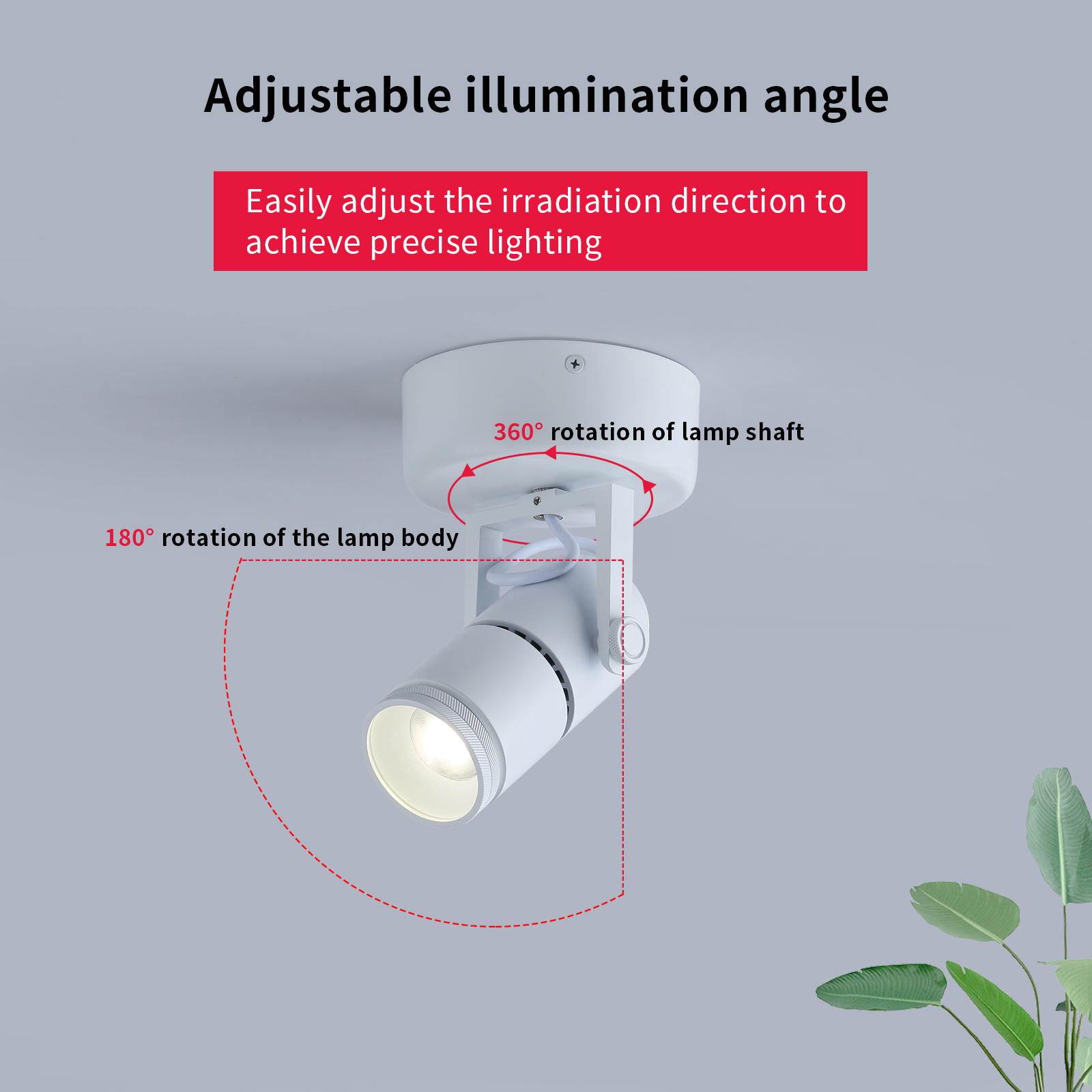 applique murale orientable